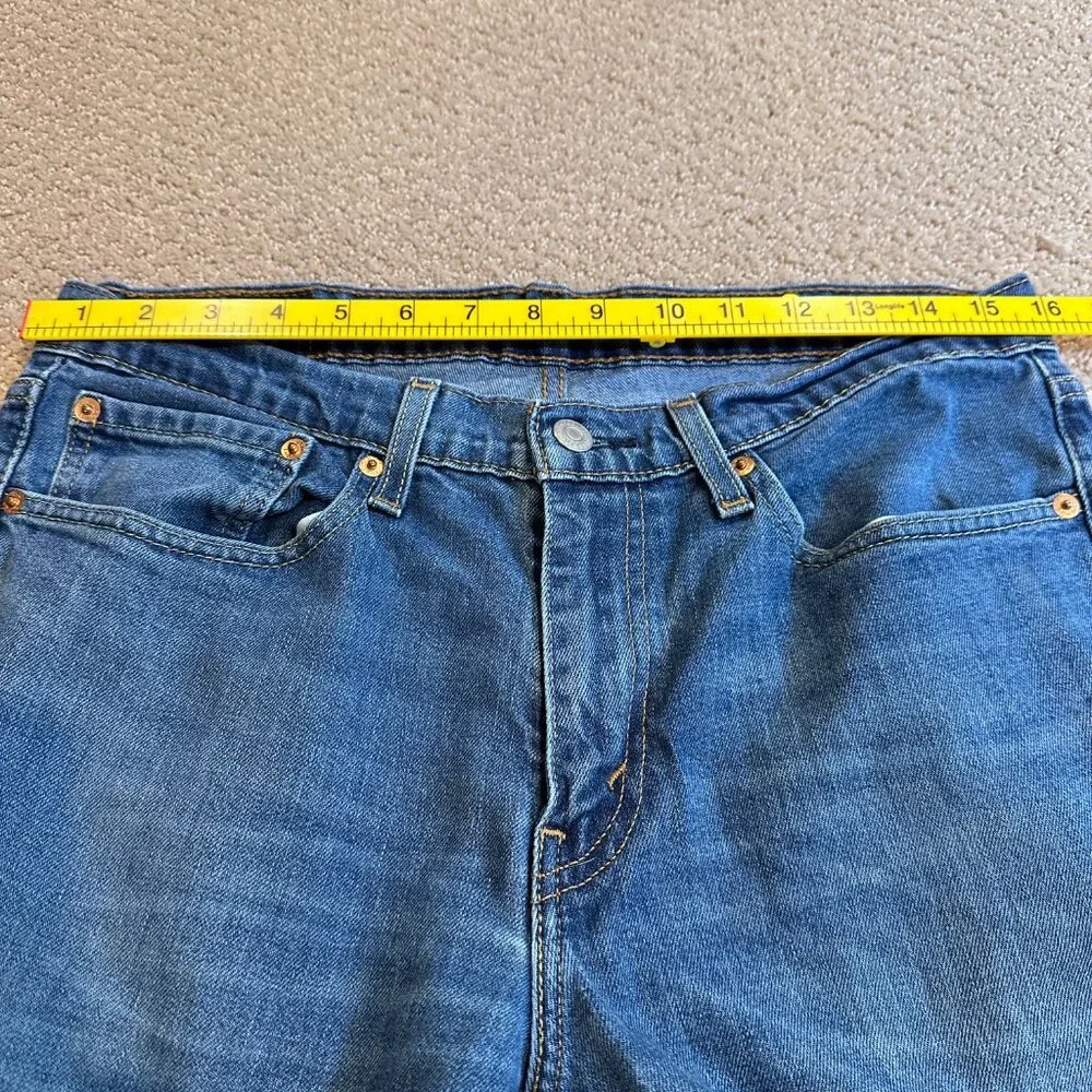 Levi's 511 Jeans Slim Fit Throttle Blue Stretch Low Rise Size 32x31 #04511-1163